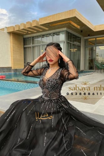 فستان سهره تطريز فصوص