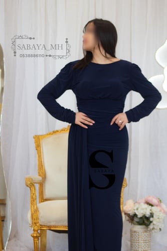 فستان ناعم استرتش فتحة ظهر