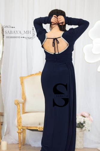 فستان ناعم استرتش فتحة ظهر