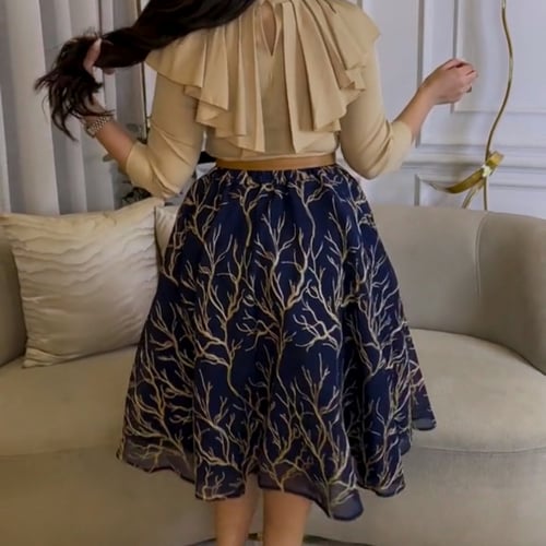 فستان شريان لمعه عصرية