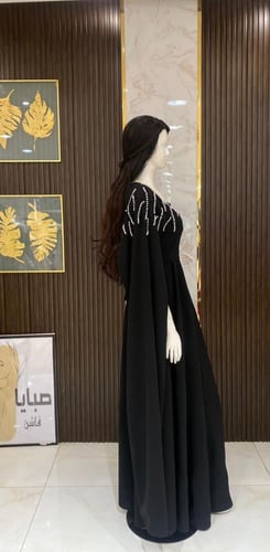 فستان مطرز لول اسود