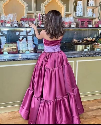 فستان سهرة موف طويل