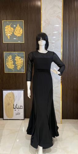 فستان ناعم اسود