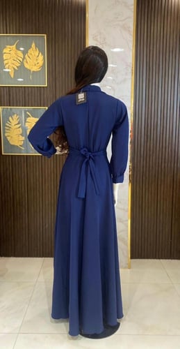 فستان سهرة ناعم كربستاله