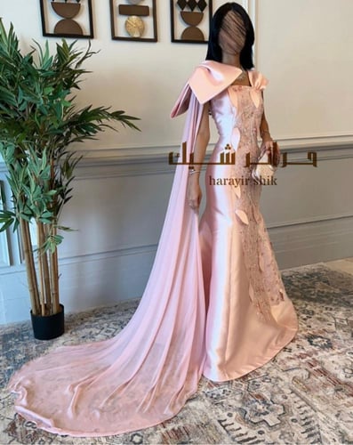 فستان سهرة شال - فخامة ناعمة بإطلالة أنثوية راقية