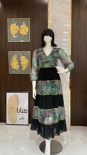 فستان مشجر طبقات