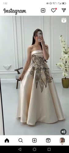 فستان سهرة ناعم