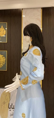 فستان غمره تطريز هندي