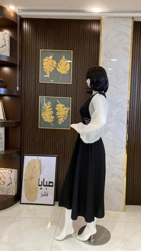 فستان ميد اكمام اورجنز