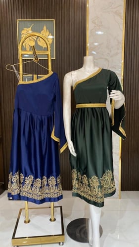 فستان غمرة كم شال - تصميم فاخر أنيق وراقي