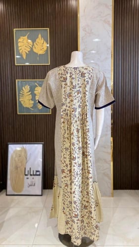 جلابية غجري هندية بتطريز مشجر - تصميم تقليدي يبرز...