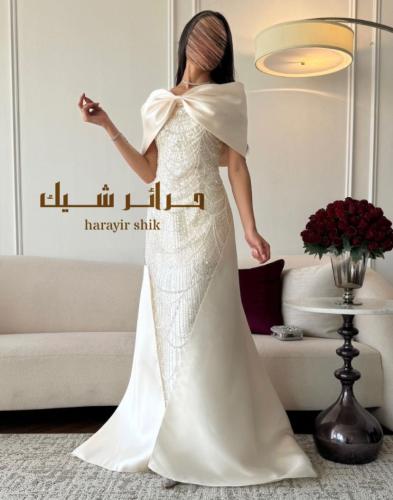 فستان سهرة شال