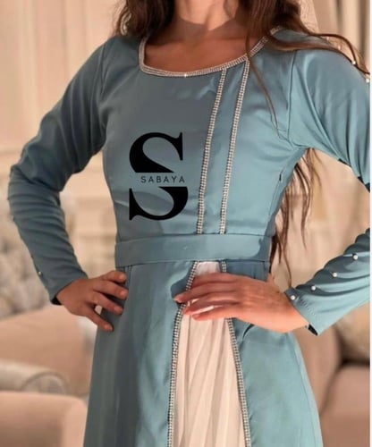 فستان كويتي بأكمام لؤلؤ - أناقة فاخرة راقية