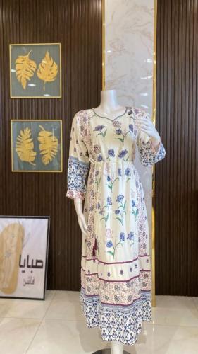 جلابية هندية مشجرة طويلة