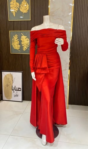 فستان سهرة أحلام شانتون - تصميم فاخر وأناقة ساحرة