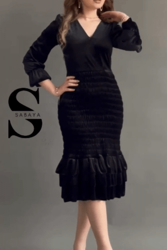 فستان مخمل ميد لويال نايت