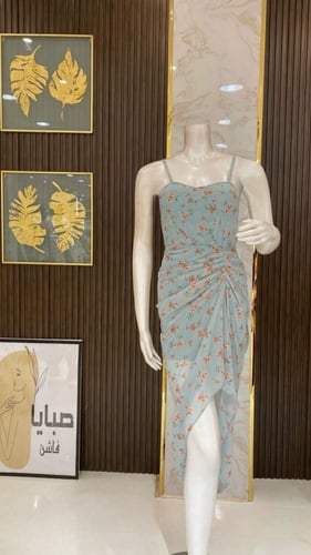 فستان سواريه مشجر كسرات