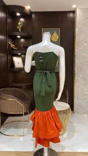 فستان كلفة أورانج موديل - تصميم عصري بألوان مبهجة