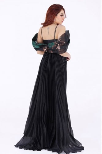 فستان سهرة تفته اوف شولدر