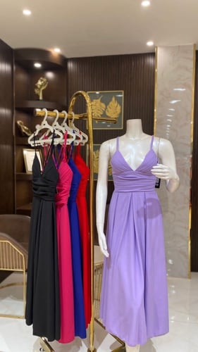 فستان كريب ميد اكس علاقي