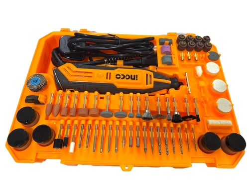 جهاز نحت وصنفرة 130 واط – INGCO مع 252 قطعة