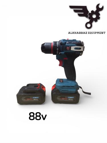 دريل شحن بطاريتبن 88V BRUSHLESS ماركة BOSS الصناعة...