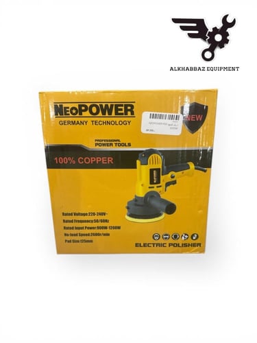 دريل تلميع صنفرة 125 مم ماركة NEW POWOR كهرباء 220...