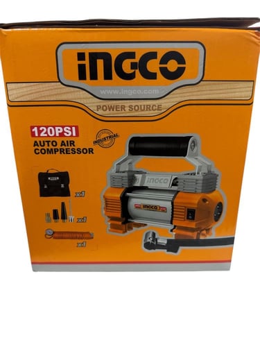منفاخ هواء للسيارات مع شنطة قماش – INGCO
