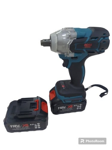 امباكت مفك الصواميل شحن بطاريتين فك الكفرات 118v n...