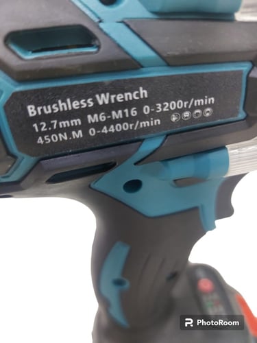 امباكت مفك الصواميل شحن بطاريتين فك الكفرات 118v n...