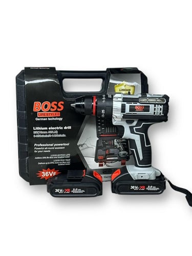 دريل شحن بطاريتبن 36ماركة BOSS الصناعة الصين3 وضعي...