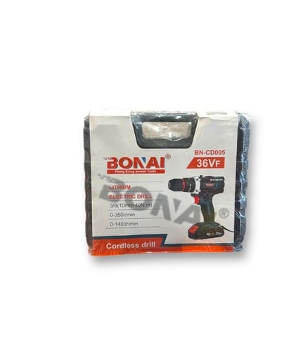 دريل شحن 3 وضعيات فك وريط بطاريتين 36V ماركة BONAI...