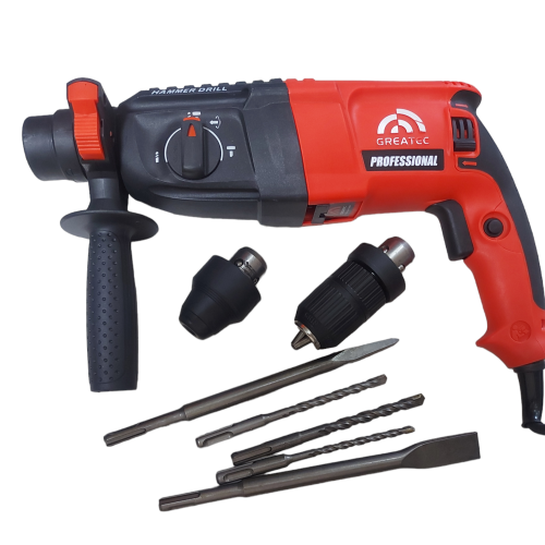 دريل هلتي1400 واط ماركة GREATEC كهرباء 220 الصناعة...