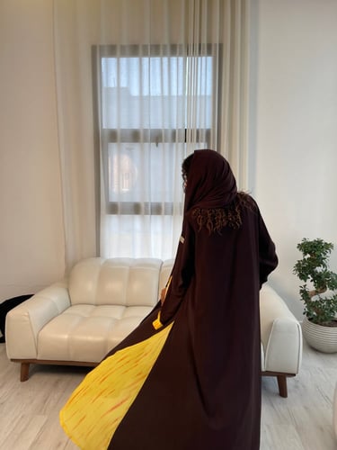 •كميه محدوده• القمــاش كتان•شيفون هندي •قصـه كلـوش