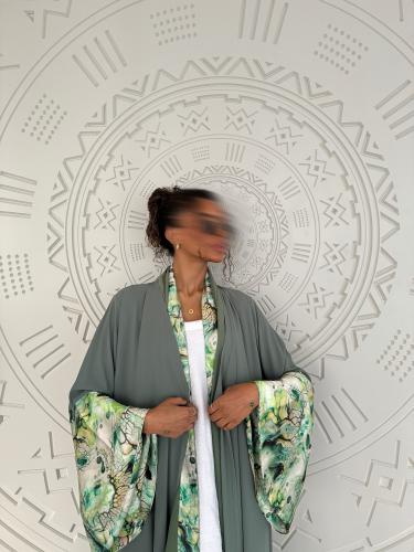 القمــاش جورجيت•اكمـام ستان هندي (طرحه فيها شغل)•ق...