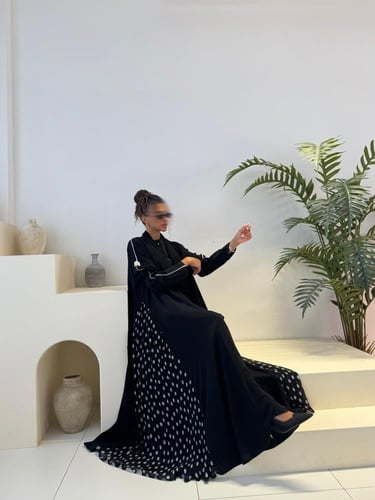 ‎القمــاش كريب لايت•من جوانب شيفون تركي•قصـه كلوش