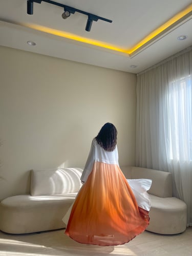 القمــاش كـريب•من ورا ستان تاي داي تركي•يتـوفر فست...