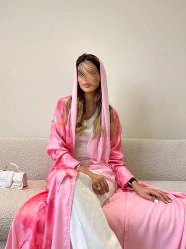 القمــاش ستان تاي داي هندي•كـريب•قصـه كلـوش