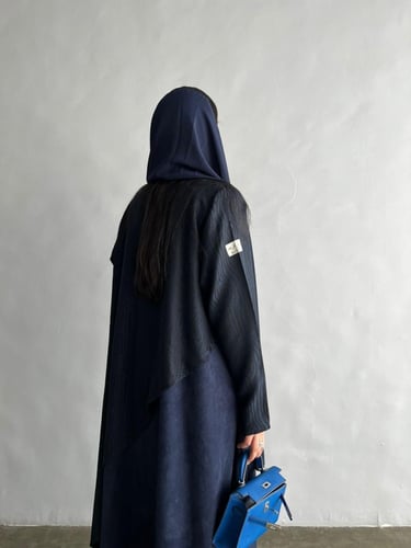 القمـاش جاكار هندي من فوق•شـامواه•قصـه كلوش(كحلي غ...