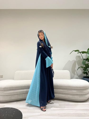 القمــاش كريب•اكمـام وكسرات من جوانب جورجيت هندي•ق...