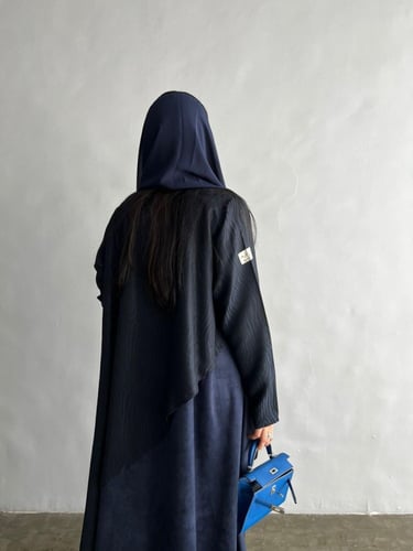 القمـاش جاكار هندي من فوق•شـامواه•قصـه كلوش(كحلي غ...