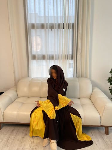 •كميه محدوده• القمــاش كتان•شيفون هندي •قصـه كلـوش