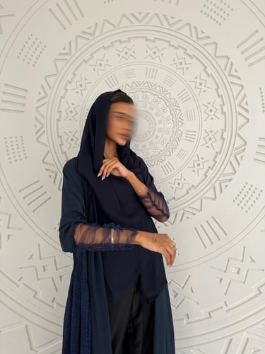 القمــاش كـريب لايت•اكمام تـل •'من جوانب' جورجيت ت...