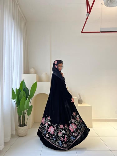 القمــاش مخـمل•تطريز من تحت وطرحه تطريز •قصـه كلـو...