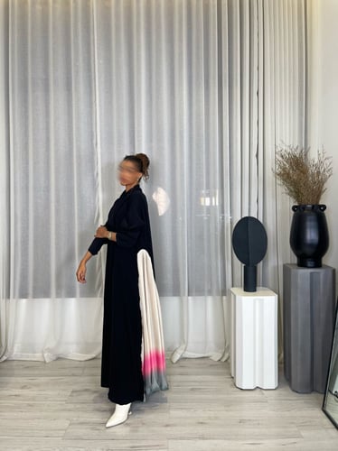 القمــاش كريب ليدي•من جنب قماش مكسر ستان تركي•قصـه...