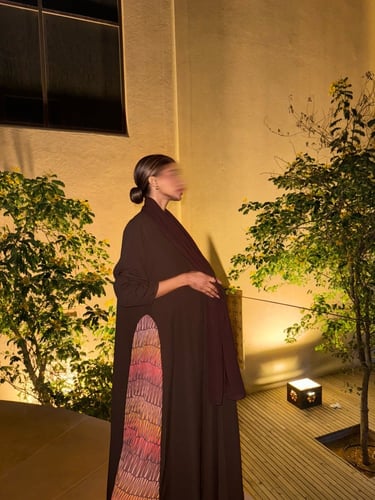 القمــاش كـريب•من 'من جوانب' ستان تركي•قصـه كلـوش