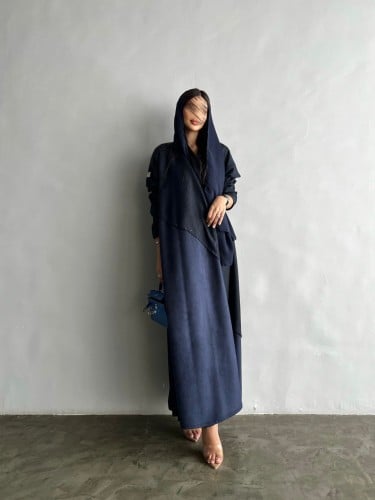 القمـاش جاكار هندي من فوق•شـامواه•قصـه كلوش(كحلي غ...