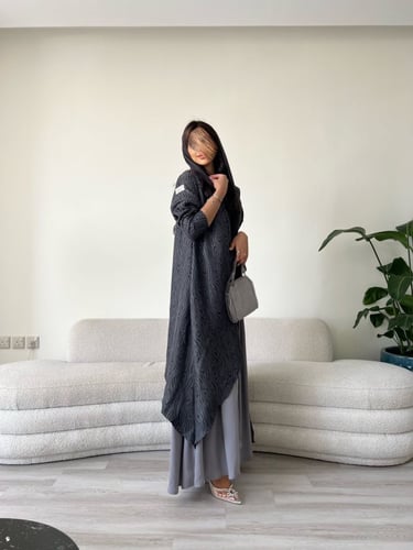 القمـاش جاكار هندي من فوق•كريب•قصـه كلوش