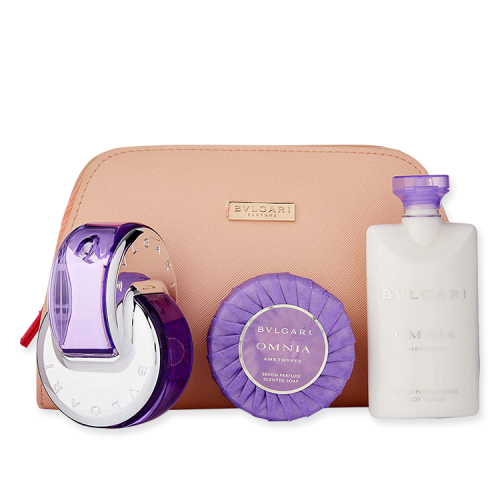 بولغري مجموعة هدايا امنيا أميثيست - 4 قطع