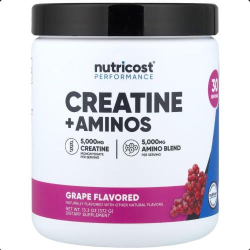 احماض امينية مع كرياتين من نوتريكوست بنكهة العنب